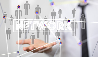 conference Digital Network and data concept 3d