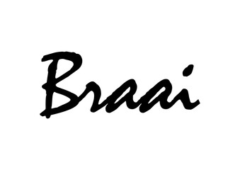 Braai, Afrikaans word for barbeque