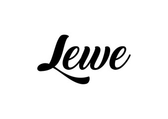 Lewe, Afrikaans word for Life in decorative font  © hanjosan
