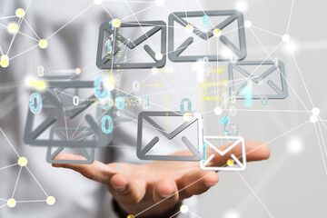 Mail Communication Connection message to mailing