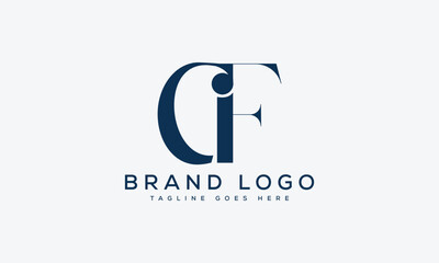 letter CF logo design vector template design for brand.