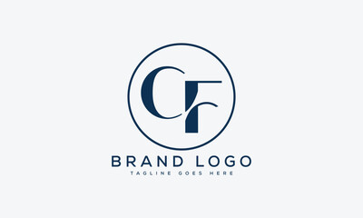 letter CF logo design vector template design for brand.