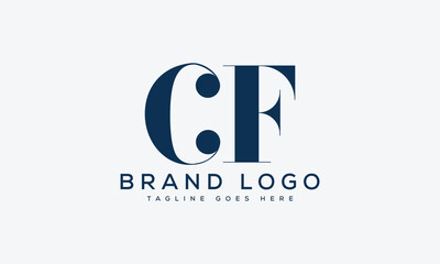 Obraz premium letter CF logo design vector template design for brand.
