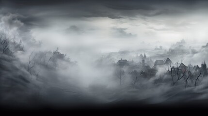 Silver Color Fog Background
