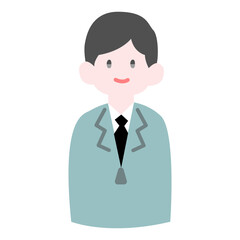 笑みを浮かべる男性作業員