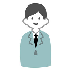 笑みを浮かべる男性作業員