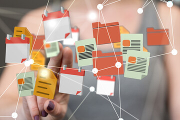 Technology background. Big data concept. Binary