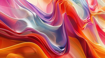 Delving into the World Mokupe of Leptop Screen with an abstract representation of flowing energy and dynamic motion, digital brushstrokes morphing and intertwining in a symphony of form and color