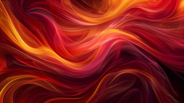 Delving into the World Mokupe of Leptop Screen with an abstract representation of flowing energy and dynamic motion, digital brushstrokes morphing and intertwining in a symphony of form and color