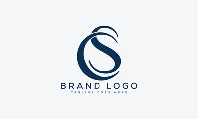 letter CS logo design vector template design for brand.