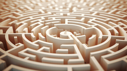 Conceptual maze challenge and risk metaphor