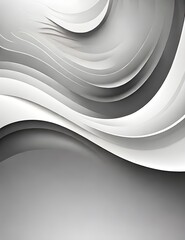 white gray motion background / grey gradient abstract background Generative AI