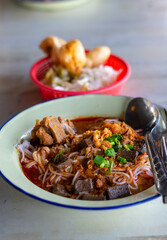 Khanom Jeen Nam Ngiao is a food from northern Thailand