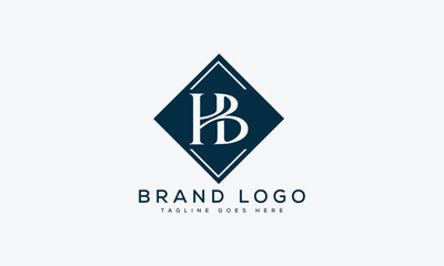 letter HB logo design vector template design for brand.