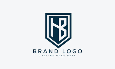 letter HB logo design vector template design for brand.