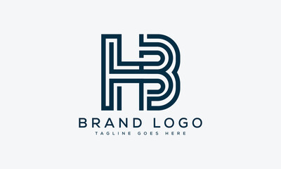 letter HB logo design vector template design for brand.