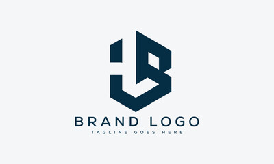 Obraz premium letter HB logo design vector template design for brand.