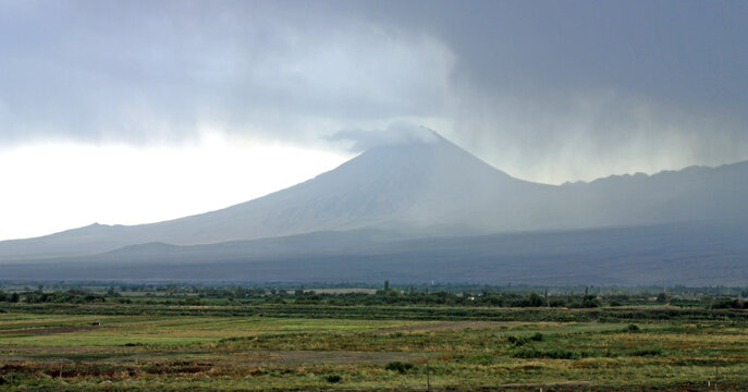 View on legendary mountain Ararat,Armenia.