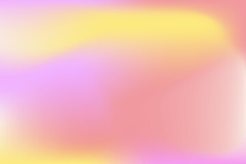 Delicate background blurred spots and waves of pink, peach, yellow colors. Vector editable drawing