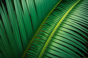 Close Up of a Large Green Leaf