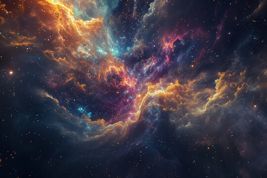 A dreamlike cosmic scene