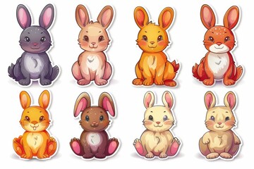 Happy Easter Eggs Basket cross. Bunny in christian flower Garden. Cute 3d Global Illumination easter rabbit illustration. Easter red camellia card wallpaper farewell card