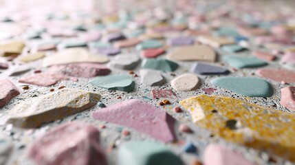 Terrazzo Background in Cute Pastel Pattern