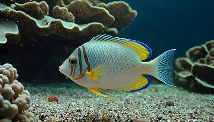 Obraz premium Tropical Fish in Saltwater: Ballesta Species