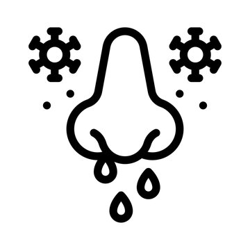 recommend clip art: nose bleeding line icon