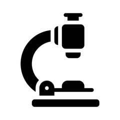 microscope glyph icon