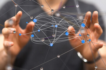 conference Digital Network and data concept 3d