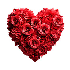 a heart shaped flower arrangement made of roses