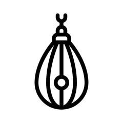speed bag line icon