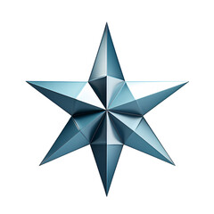 a silver star on a white background