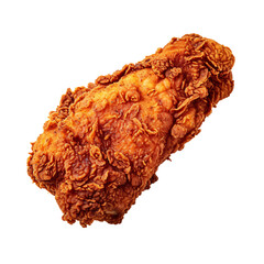 a fried chicken on a white background