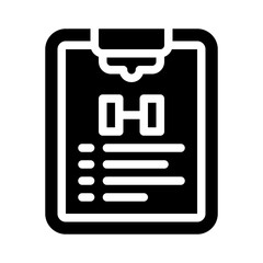 clipboard glyph icon