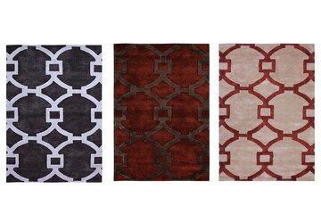
decorative rug for the interior isolated on white background, home decor, 3D illustration, cg render
