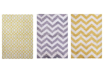 
decorative rug for the interior isolated on white background, home decor, 3D illustration, cg render
