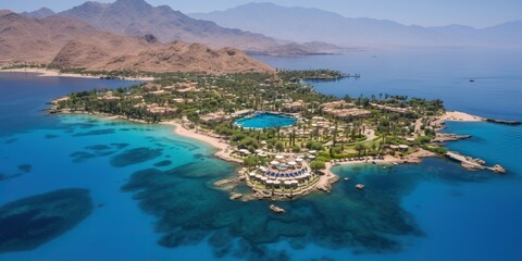 View of the Dahab's Coral Oasis: Untouched Beauty on the Red Sea
