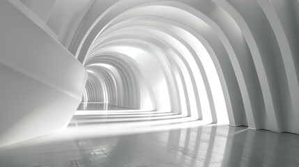 White Light Grey Background Space Design