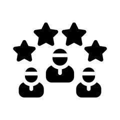 leadership glyph icon