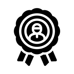 medal glyph icon