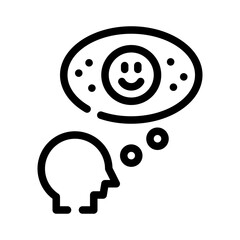 optimism line icon
