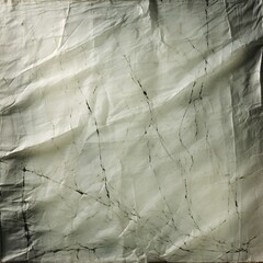 a white crumpled paper with black lines