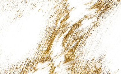 	
Golden paint brush stroke glittering texture