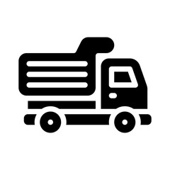 truck glyph icon