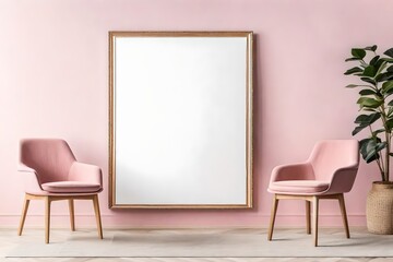two chairs and frame