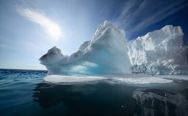 Antarctic iceberg in the ocean, Ilulissat, Greenland
