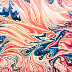 Obraz premium Closeup of abstract watercolor paint background. Generative AI (생성형 AI)