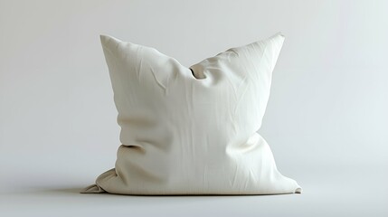 Fototapeta na wymiar white pillow isolated on white background